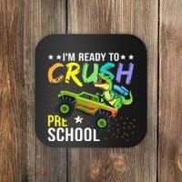 I'm Ready to Crush Kindergarten Dinosaur Back to School Coaster thumb 0