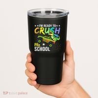 I'm Ready to Crush Kindergarten Dinosaur Back to School Tumbler thumb 2