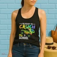I'm Ready to Crush Kindergarten Dinosaur Back to School Women's Tank Top thumb 2