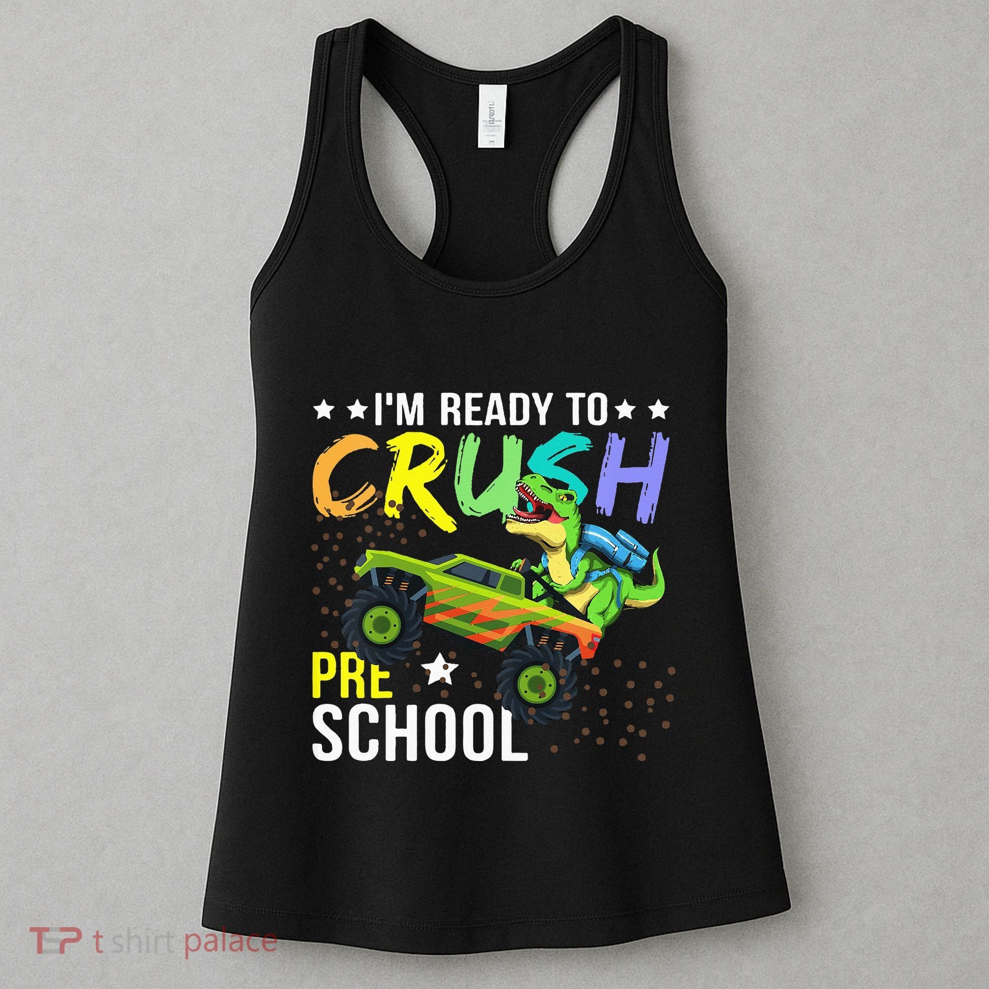 I'm Ready to Crush Kindergarten Dinosaur Back to School Women's Tank Top