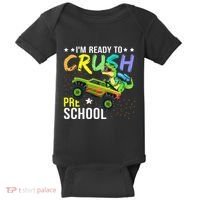 I'm Ready to Crush Kindergarten Dinosaur Back to School Baby Bodysuit thumb 0