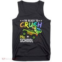 I'm Ready to Crush Kindergarten Dinosaur Back to School Tank Top thumb 0