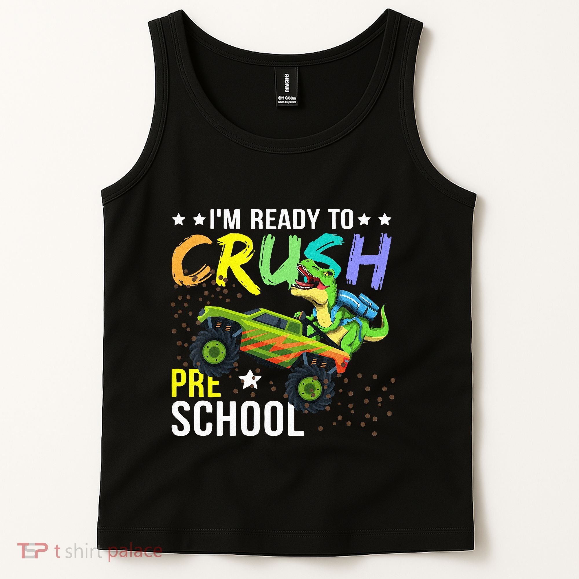 I'm Ready to Crush Kindergarten Dinosaur Back to School Tank Top