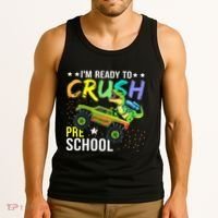 I'm Ready to Crush Kindergarten Dinosaur Back to School Tank Top thumb 3