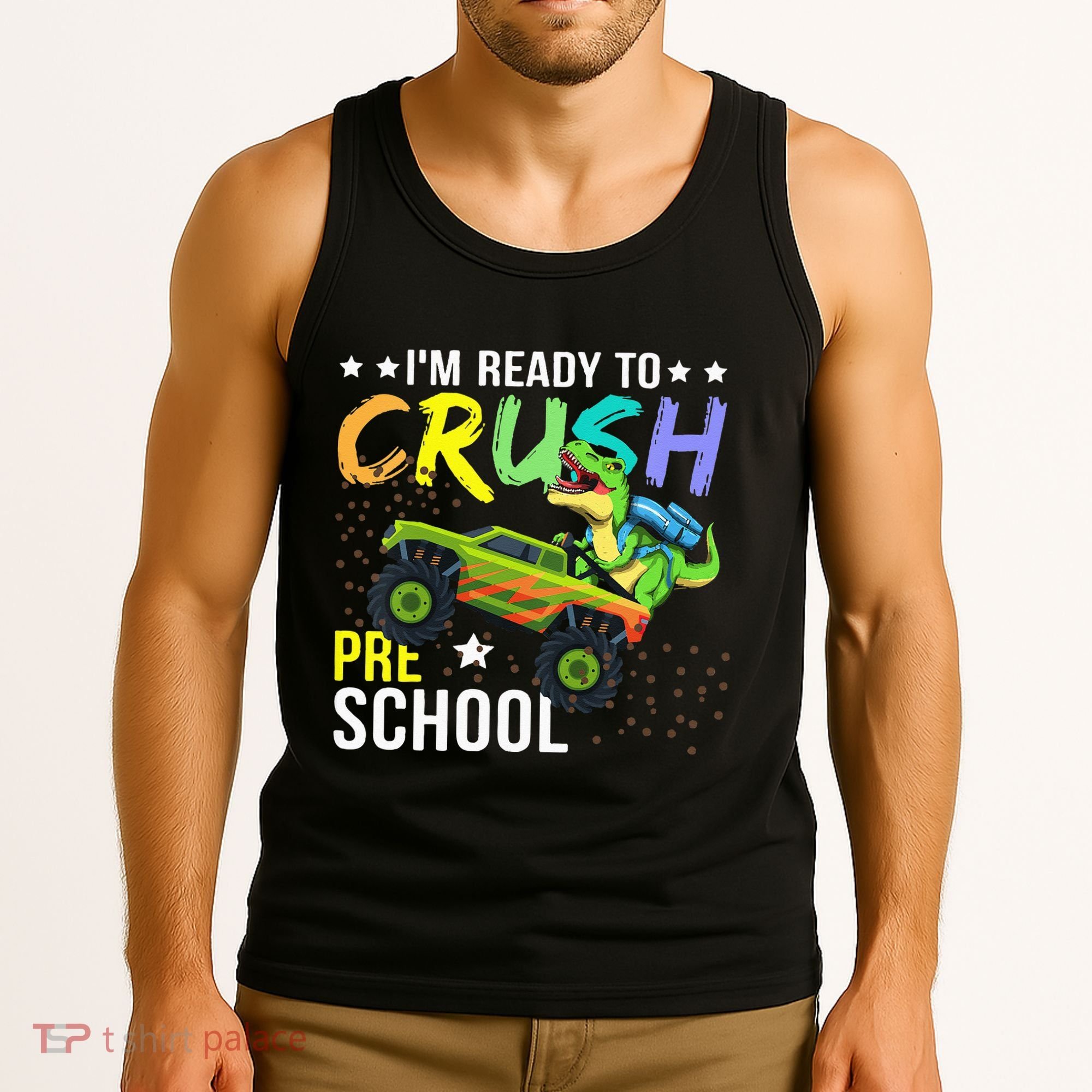 I'm Ready to Crush Kindergarten Dinosaur Back to School Tank Top