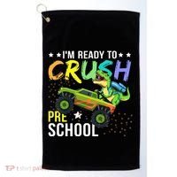 I'm Ready to Crush Kindergarten Dinosaur Back to School Golf Towel thumb 0