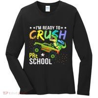 I'm Ready to Crush Kindergarten Dinosaur Back to School Women's Long Sleeve Shirt thumb 0