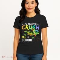 I'm Ready to Crush Kindergarten Dinosaur Back to School Women's T-Shirt thumb 4
