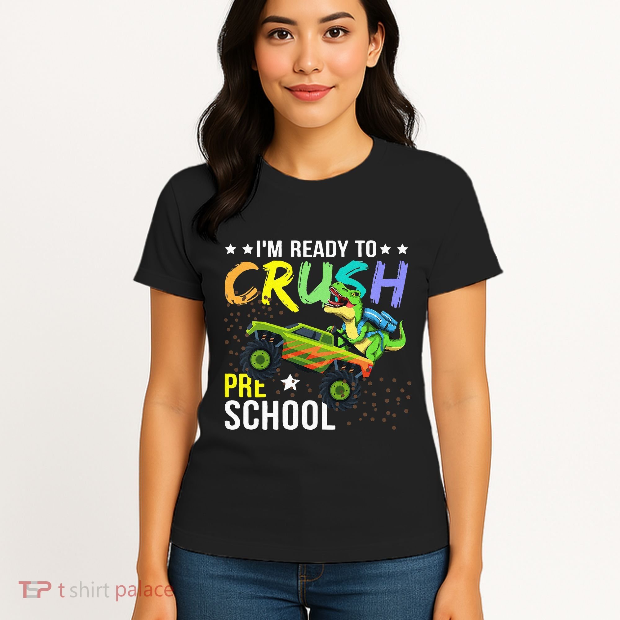 I'm Ready to Crush Kindergarten Dinosaur Back to School Women's T-Shirt
