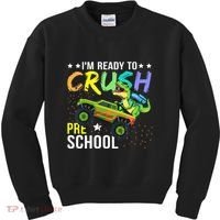 I'm Ready to Crush Kindergarten Dinosaur Back to School Kids Sweatshirt thumb 0