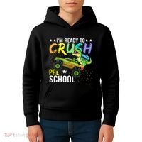 I'm Ready to Crush Kindergarten Dinosaur Back to School Kids Hoodie thumb 4