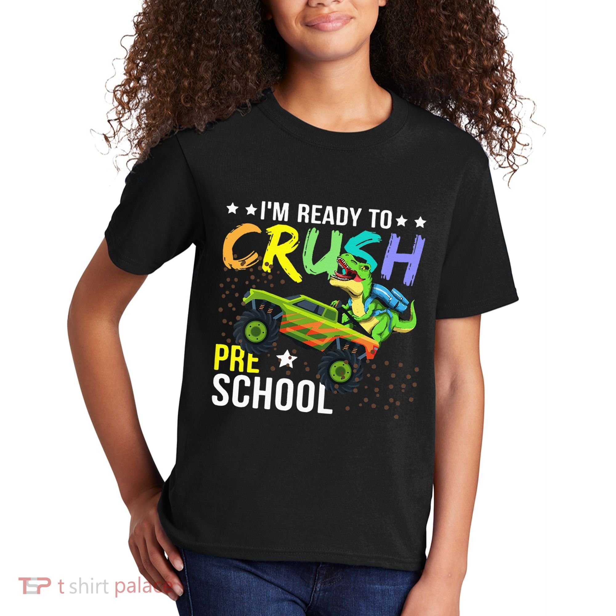 I'm Ready to Crush Kindergarten Dinosaur Back to School Kids T-Shirt