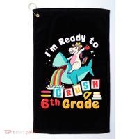 Im Ready To Crush 6Th Grade First Day Of Sixth Grade Meaningful Gift Golf Towel thumb 0