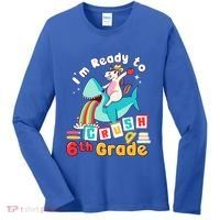 Im Ready To Crush 6Th Grade First Day Of Sixth Grade Meaningful Gift Women's Long Sleeve Shirt thumb 0