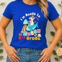 Im Ready To Crush 6Th Grade First Day Of Sixth Grade Meaningful Gift Women's T-Shirt thumb 2