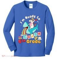 Im Ready To Crush 6Th Grade First Day Of Sixth Grade Meaningful Gift Kids Long Sleeve Shirt thumb 0