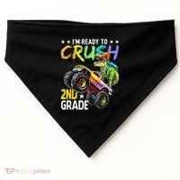 Im Ready To Crush 2nd Grade Dinosaur First Day Of School USA-Made Doggie Bandana thumb 0