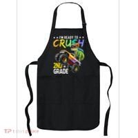 Im Ready To Crush 2nd Grade Dinosaur First Day Of School Apron thumb 0