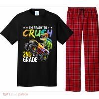 Im Ready To Crush 2nd Grade Dinosaur First Day Of School Pajama Set thumb 0