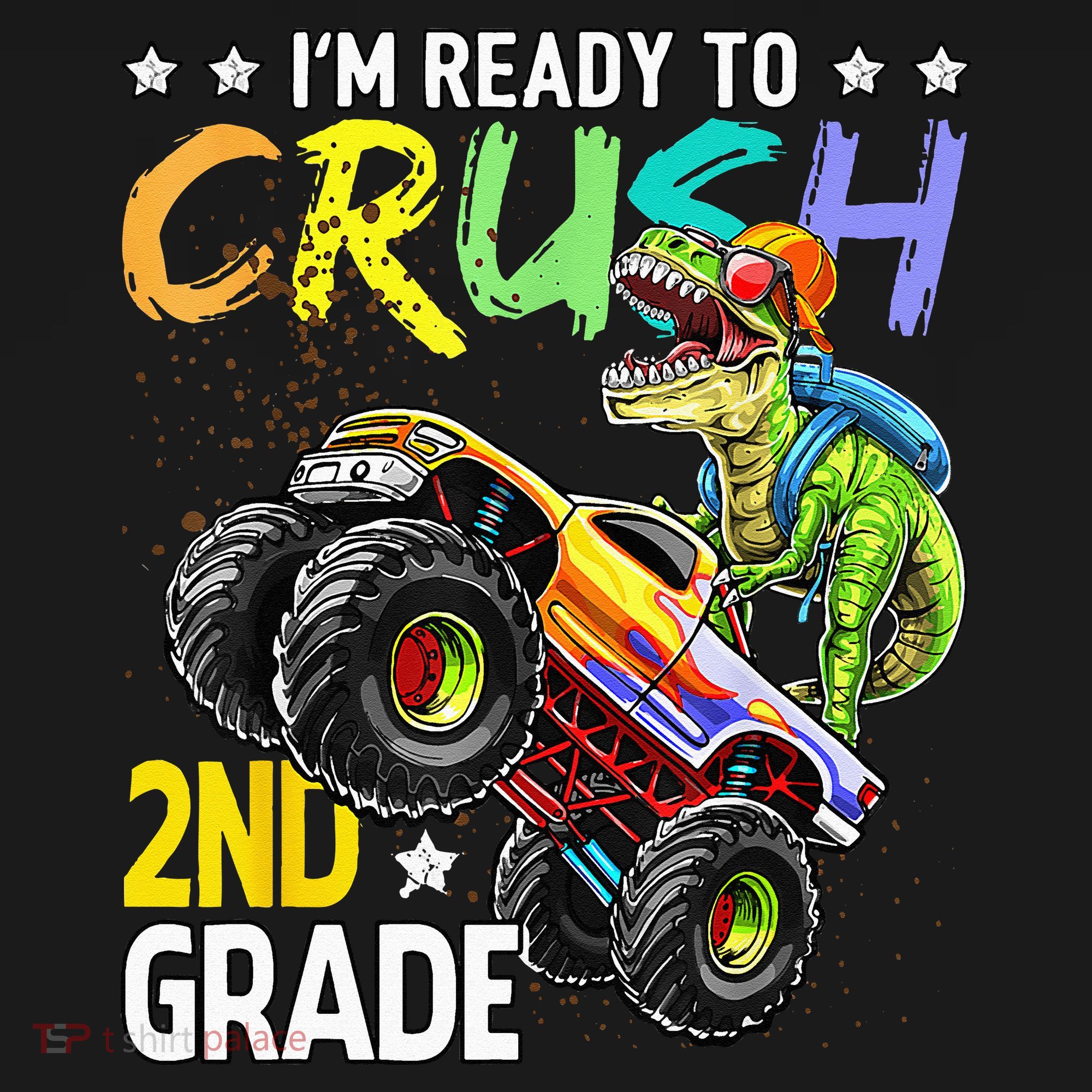 Im Ready To Crush 2nd Grade Dinosaur First Day Of School Women's Hoodie
