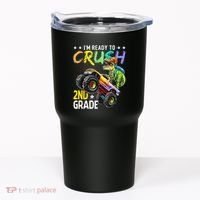 Im Ready To Crush 2nd Grade Dinosaur First Day Of School Tumbler thumb 0