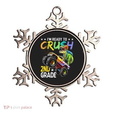 Im Ready To Crush 2nd Grade Dinosaur First Day Of School Ornament