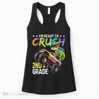 Im Ready To Crush 2nd Grade Dinosaur First Day Of School Women's Tank Top thumb 0
