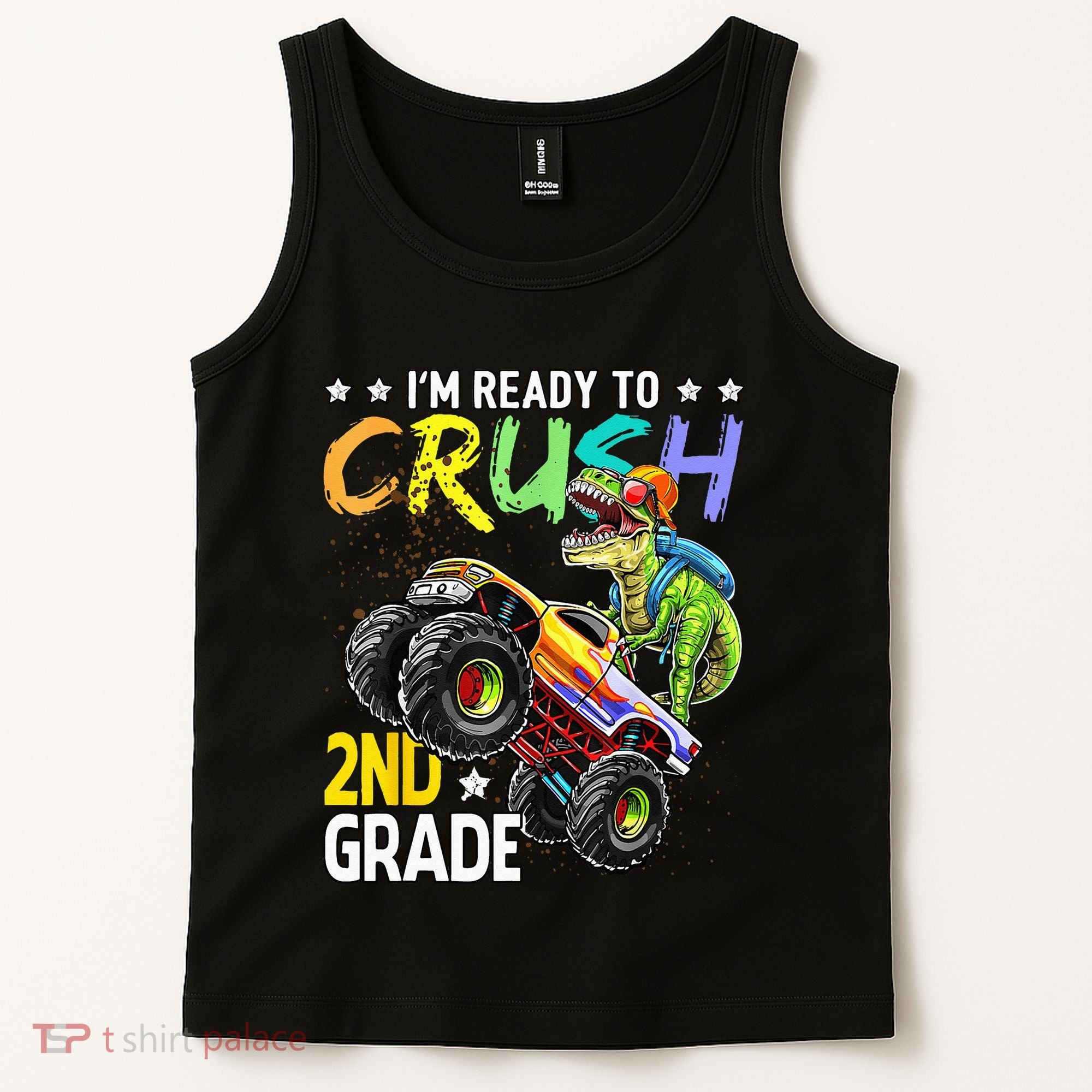 Im Ready To Crush 2nd Grade Dinosaur First Day Of School Tank Top