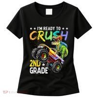 Im Ready To Crush 2nd Grade Dinosaur First Day Of School Women's T-Shirt thumb 0
