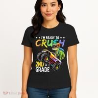 Im Ready To Crush 2nd Grade Dinosaur First Day Of School Women's T-Shirt thumb 4