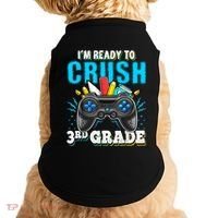 Im Ready To Crush 3rd Grade Back To School Video Game Boy Doggie Tank thumb 0