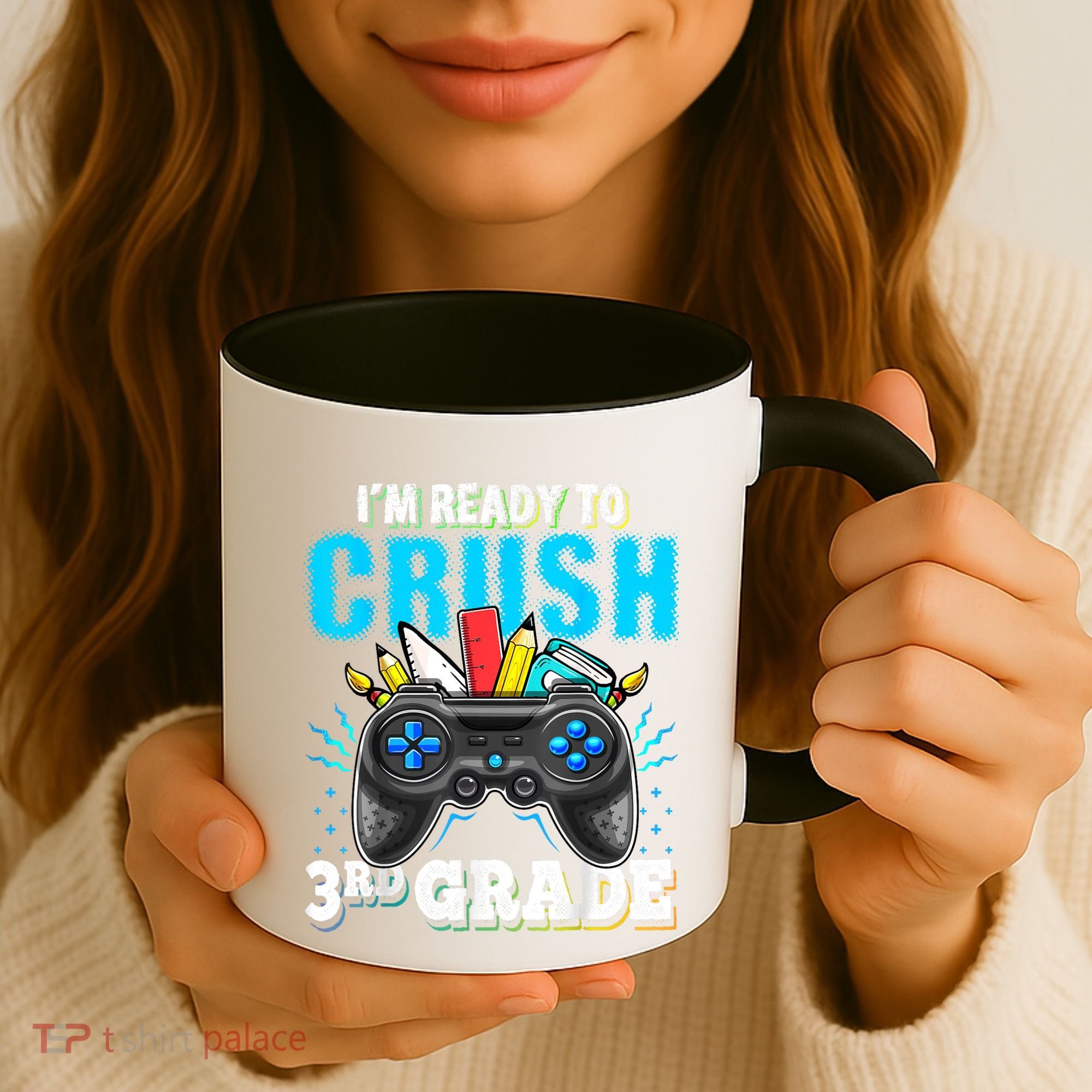 Im Ready To Crush 3rd Grade Back To School Video Game Boy Coffee Mug