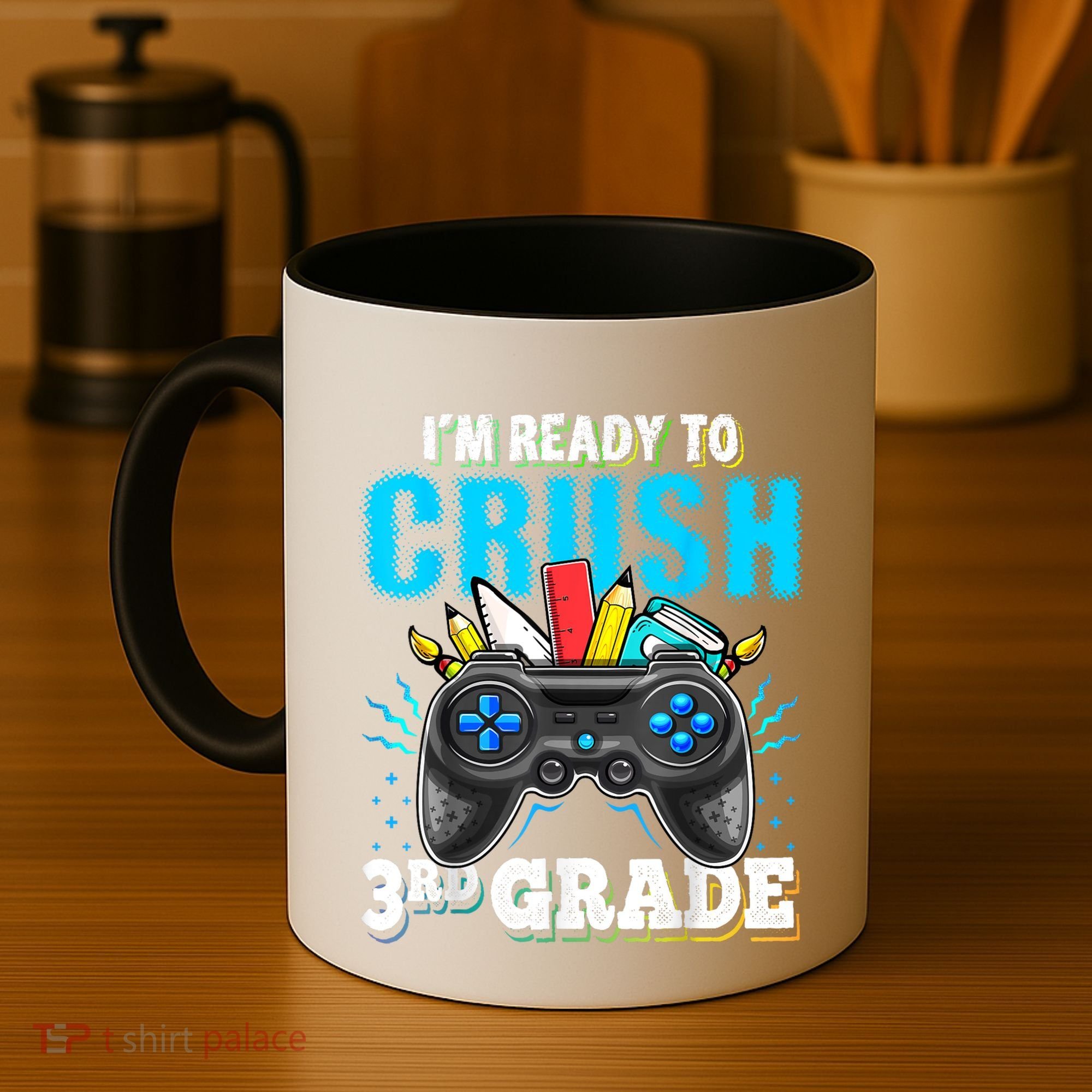 Im Ready To Crush 3rd Grade Back To School Video Game Boy Coffee Mug