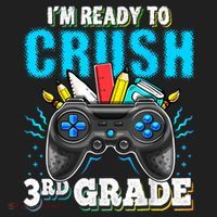 Im Ready To Crush 3rd Grade Back To School Video Game Boy Beanie thumb 2