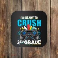 Im Ready To Crush 3rd Grade Back To School Video Game Boy Coaster thumb 0