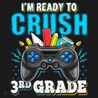 Im Ready To Crush 3rd Grade Back To School Video Game Boy Women's Hoodie thumb 2
