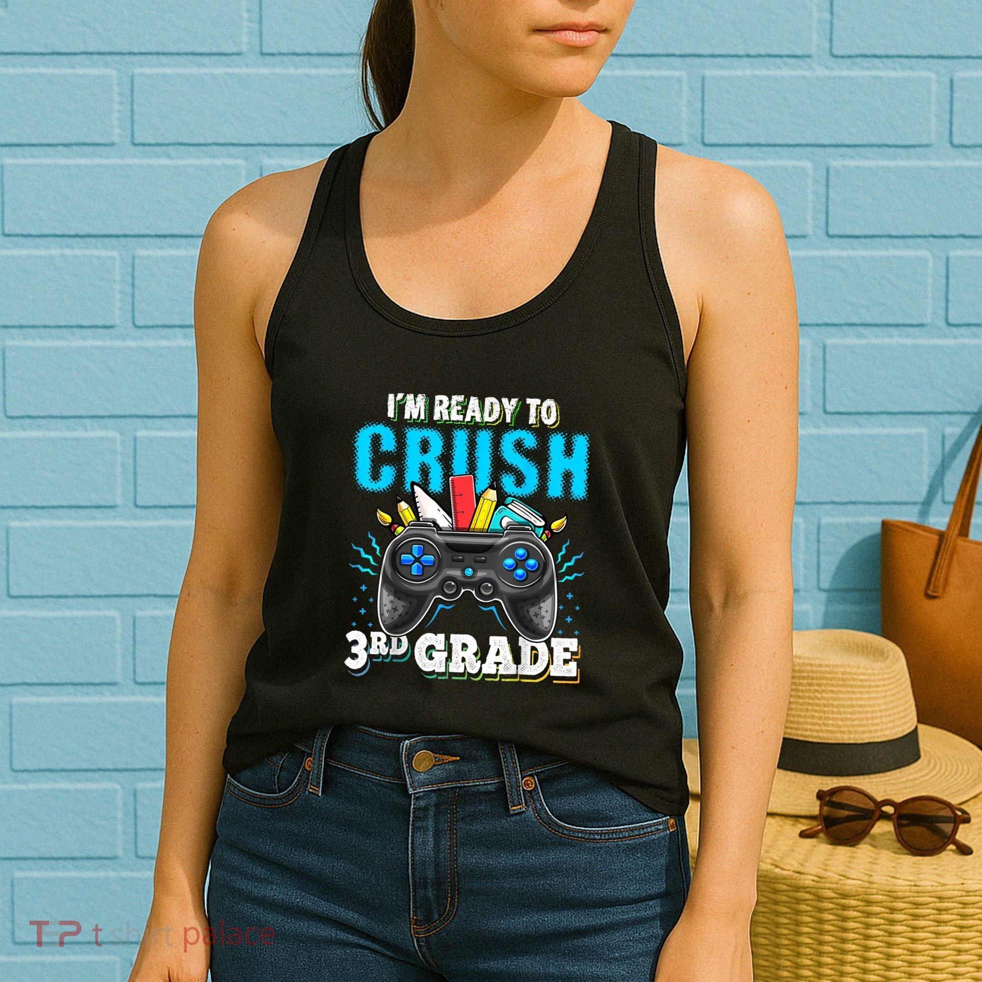 Im Ready To Crush 3rd Grade Back To School Video Game Boy Women's Tank Top