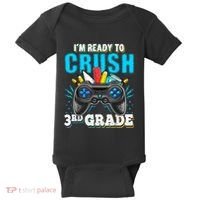 Im Ready To Crush 3rd Grade Back To School Video Game Boy Baby Bodysuit thumb 0