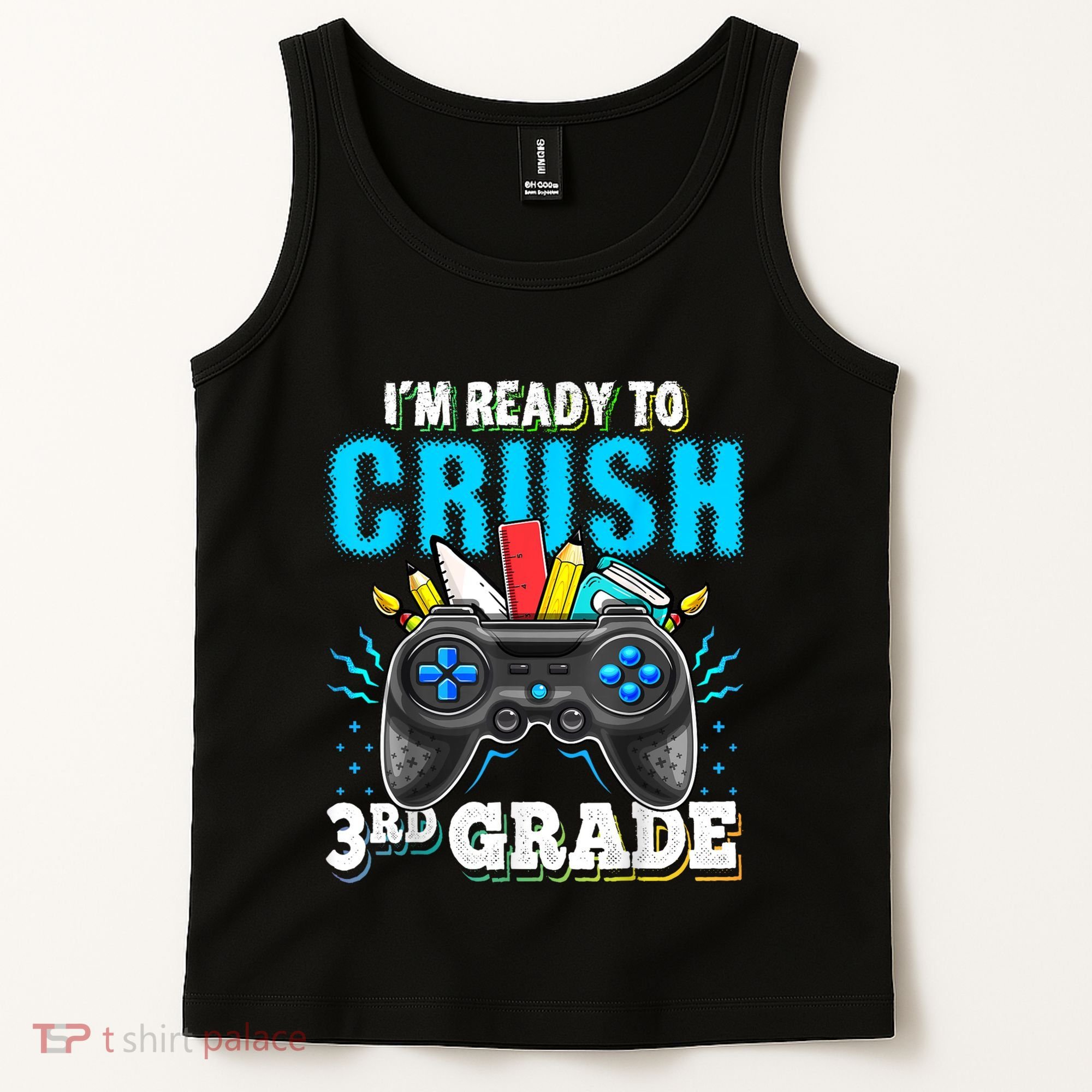 Im Ready To Crush 3rd Grade Back To School Video Game Boy Tank Top