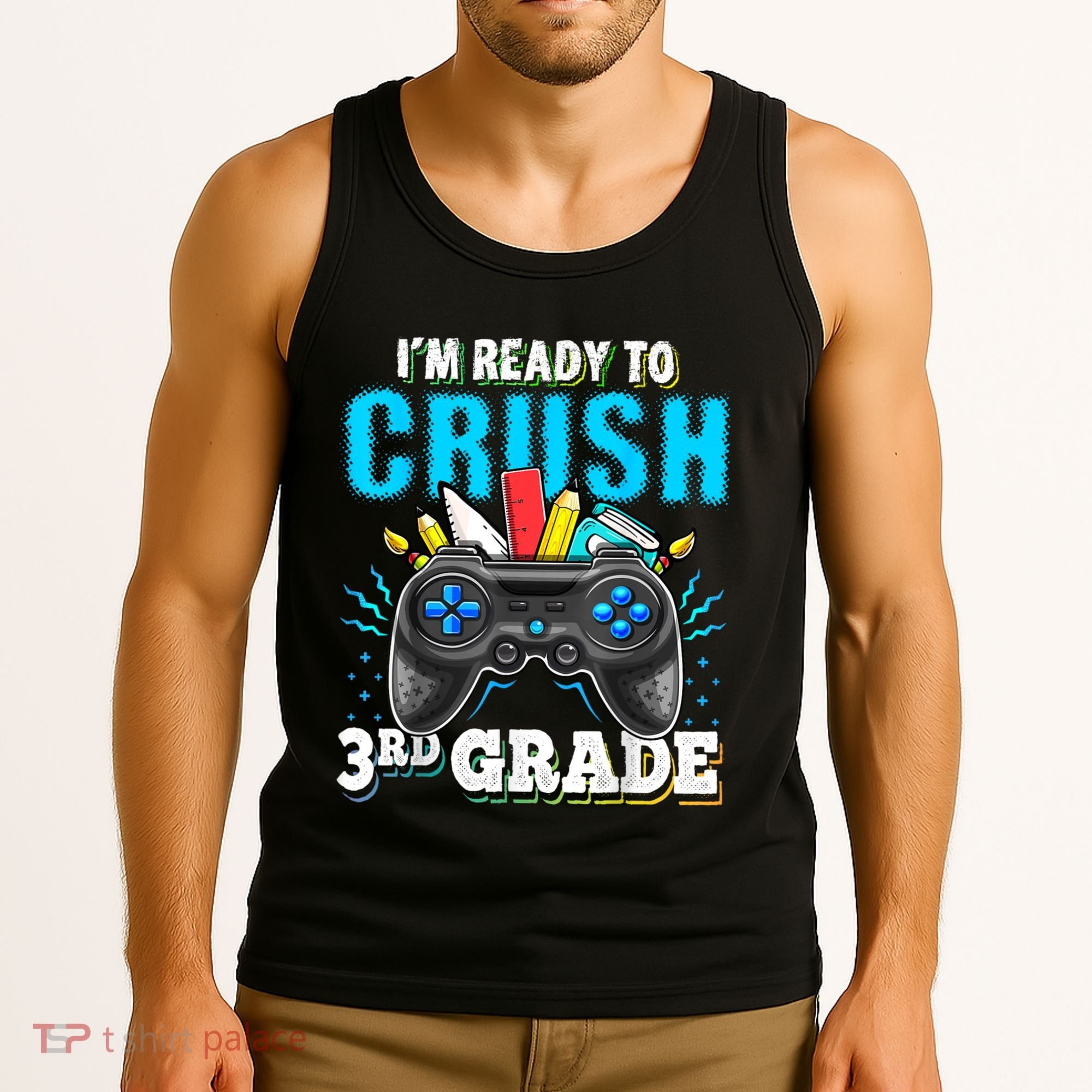 Im Ready To Crush 3rd Grade Back To School Video Game Boy Tank Top