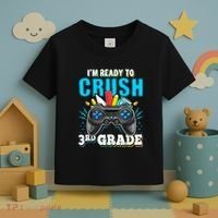 Im Ready To Crush 3rd Grade Back To School Video Game Boy Toddler T-Shirt thumb 3