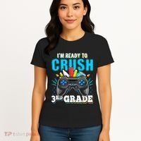 Im Ready To Crush 3rd Grade Back To School Video Game Boy Women's T-Shirt thumb 4