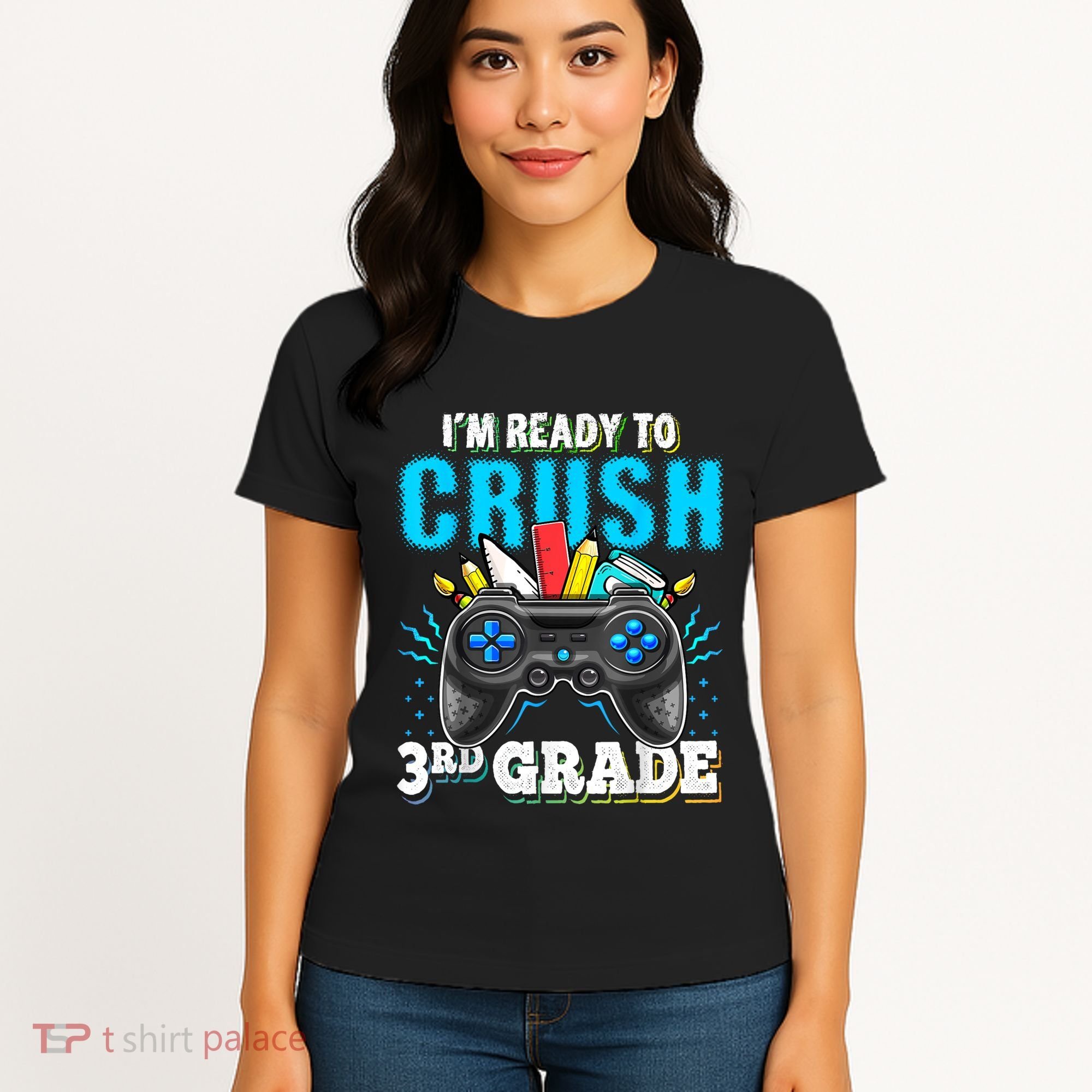 Im Ready To Crush 3rd Grade Back To School Video Game Boy Women's T-Shirt