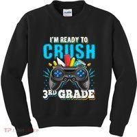 Im Ready To Crush 3rd Grade Back To School Video Game Boy Kids Sweatshirt thumb 0