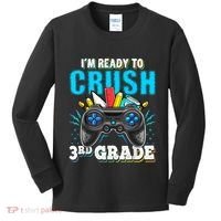 Im Ready To Crush 3rd Grade Back To School Video Game Boy Kids Long Sleeve Shirt thumb 0