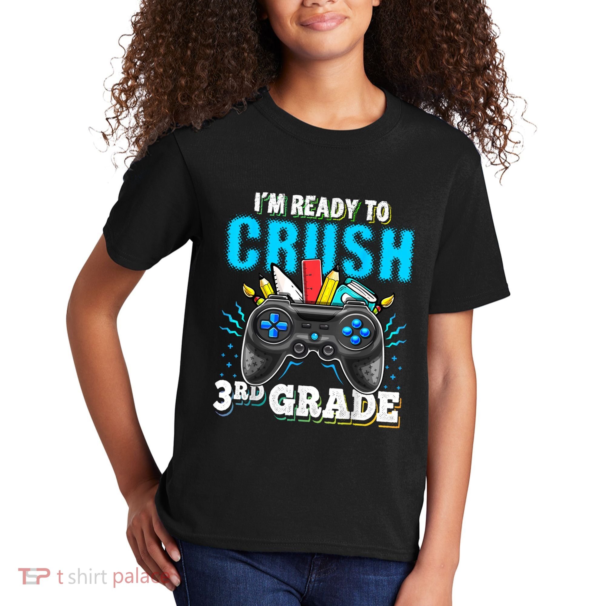 Im Ready To Crush 3rd Grade Back To School Video Game Boy Kids T-Shirt