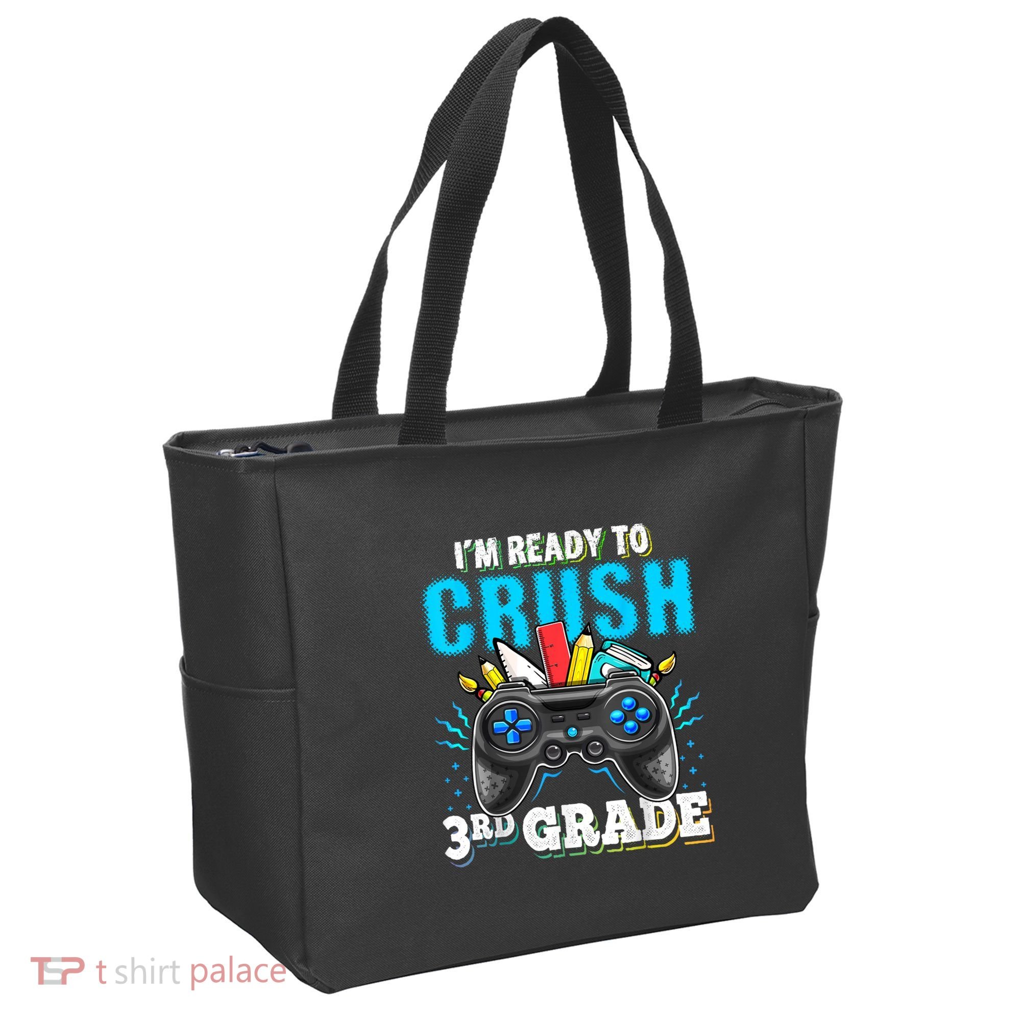 Im Ready To Crush 3rd Grade Back To School Video Game Boy Tote Bag