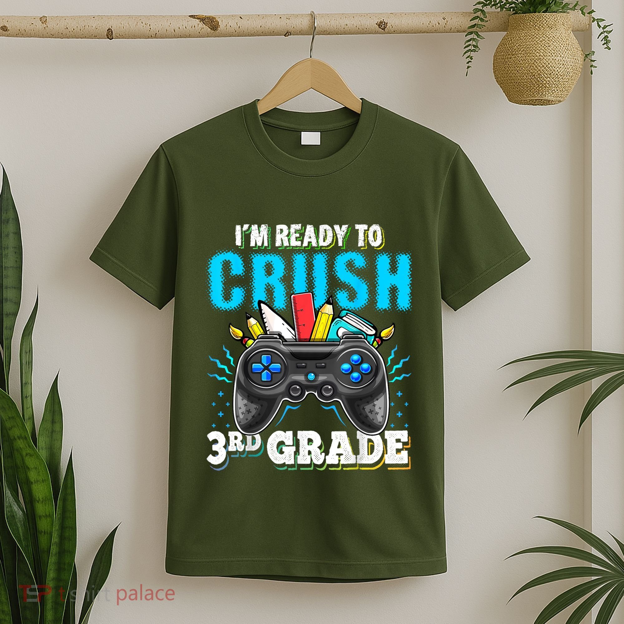 Im Ready To Crush 3rd Grade Back To School Video Game Boy T-Shirt