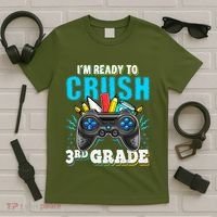 Im Ready To Crush 3rd Grade Back To School Video Game Boy T-Shirt thumb 5