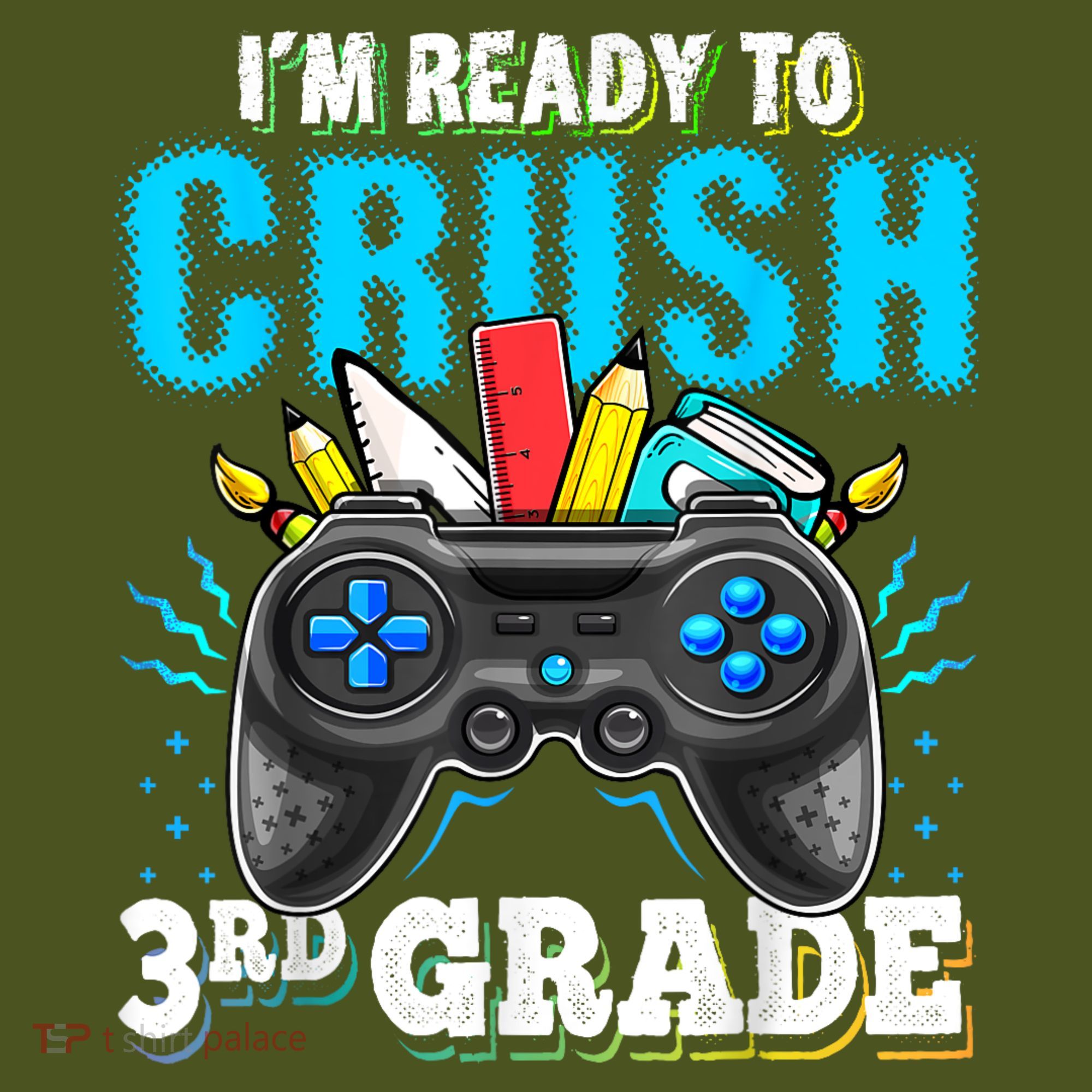 Im Ready To Crush 3rd Grade Back To School Video Game Boy Mousepad
